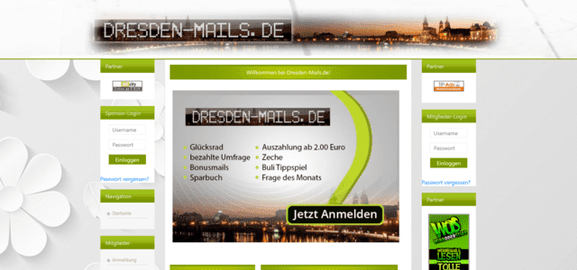 Dresden-Mails existiert schon seit 2008 und ist bekannt für schnelle Auszahlungen und zuvorkommenden Support.